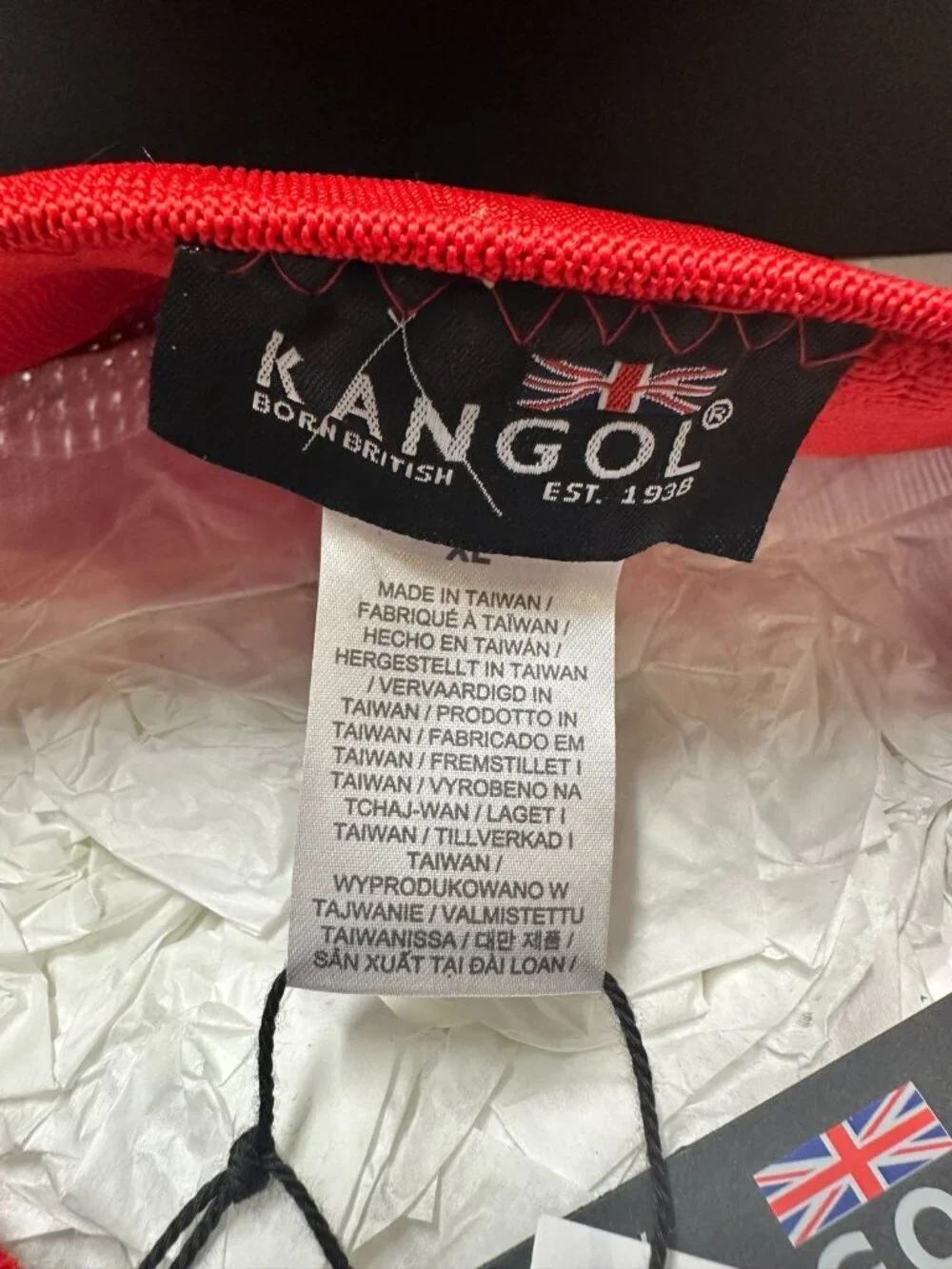 Kangol Hat Mens X-Large Red Tropic 504 Ventair Hip Hop Rap 80s 90s Streetwear